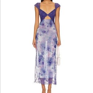 suddenly fine maxi slip by free people size small NWT